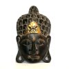 Buddha arca faragott fa maszk