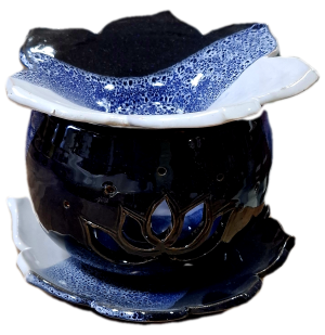 Nagy lótusz aromalámpa - Kék