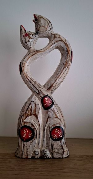 Csókolózó cicák - Piros