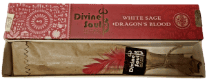 Divine soul füstölő - white sage + dragon's blood